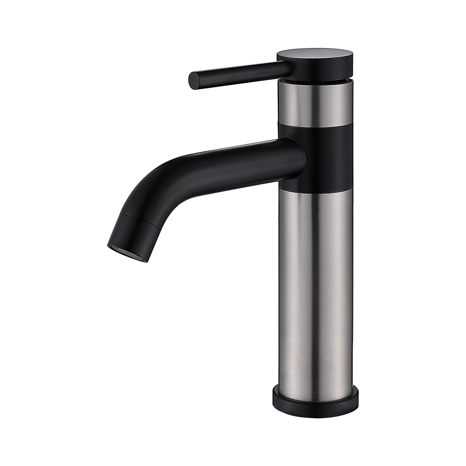 洗面蛇口 バス水栓 冷熱混合栓 手洗器蛇口 回転可 ステンレス鋼 2色 H21.5cm